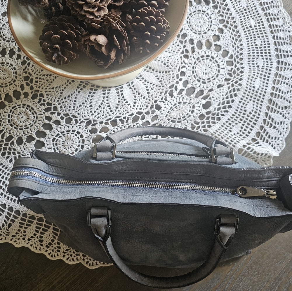 Rebecca MINKOFF SMOKEY BLUE/GRAY SUEDE LEATHER 🌿 - Picture 4 of 11